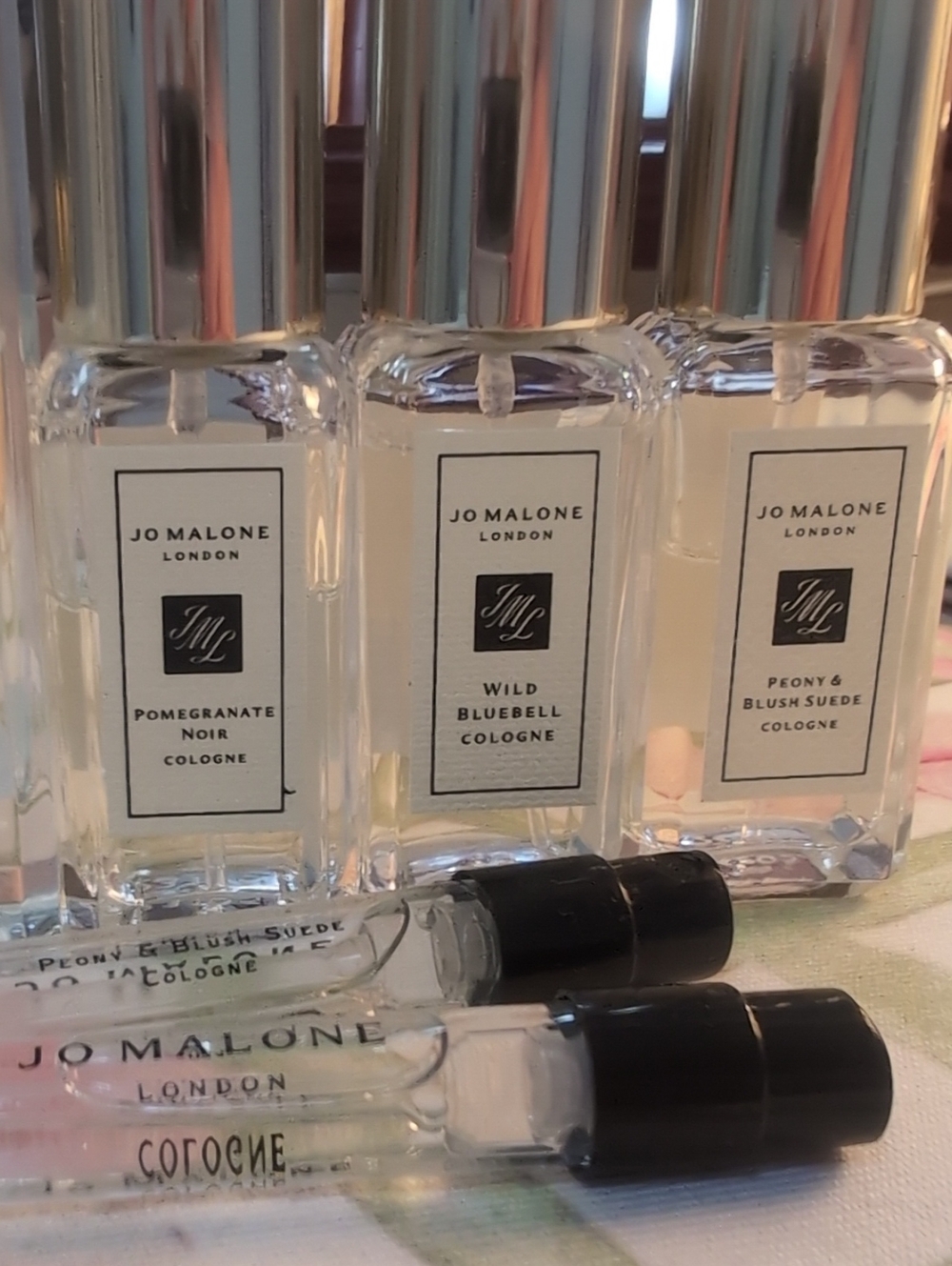 Jo Malone Sampler Orange Blossom Peony Bluebell Pomegranate Gift Box & Envelope - Picture 6 of 6